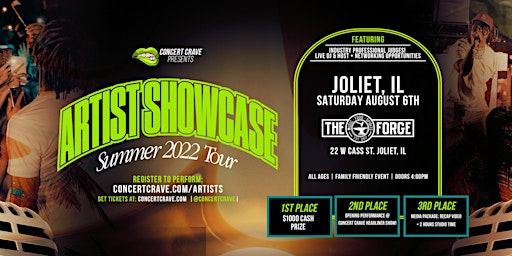 Concert Crave Artist Showcase! “Summer 2022 Tour” - JOLIET, IL