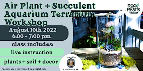 Air Plant + Succulent Aquarium Terrarium Workshop at Indigo Reef Brewing