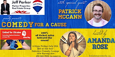 Jeff Parker  presents Comedy for a Cause for United for Ukraine