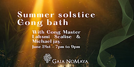 Summer solstice  Gong bath