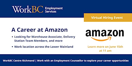 A Career with Amazon-A Virtual Hiring Event