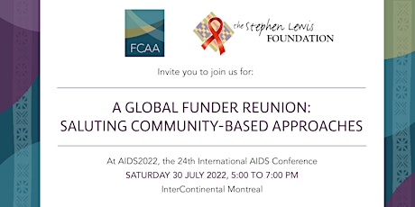 A Global Funder Reunion: Saluting Community-Based Approaches billets