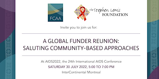 A Global Funder Reunion: Saluting Community-Based Approaches