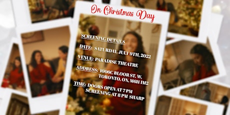 On Christmas Day Film Premiere tickets