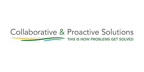 Collaborative & Proactive Solutions - One Day Training (In-Person)