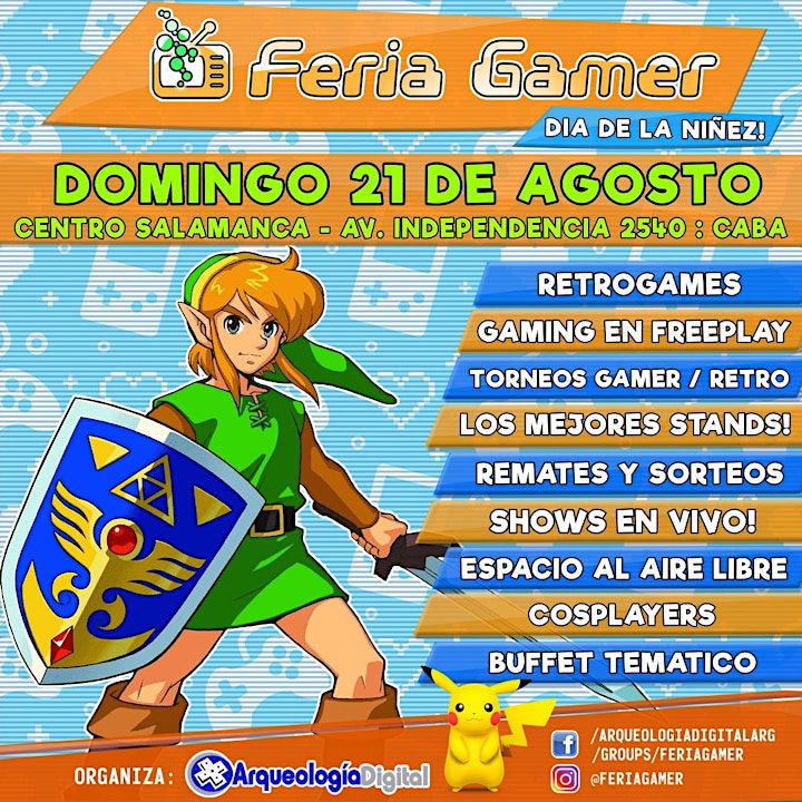 Imagen de Feria Gamer! / Evento #1 Retrogamer! Especial día de la niñez!