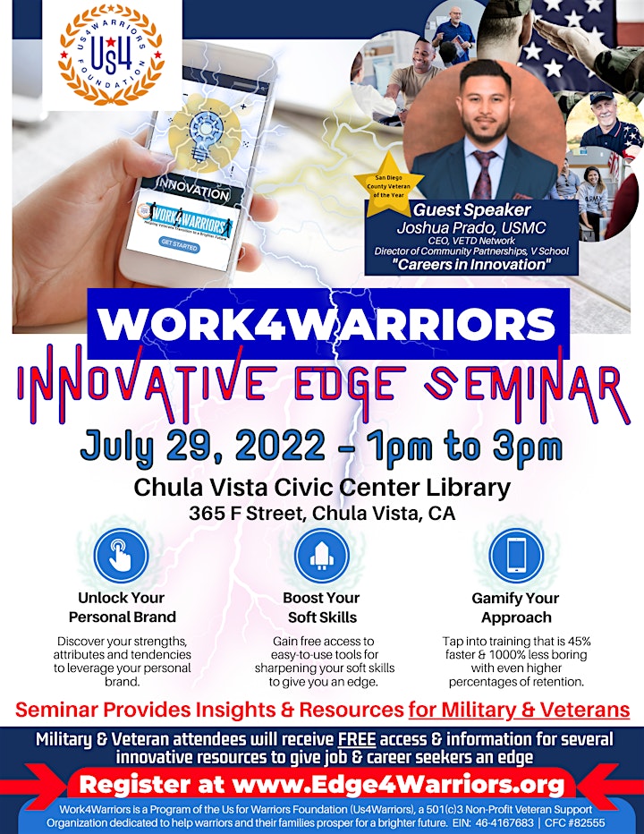 Work4Warriors Innovative Edge Seminar image