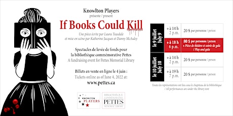 Knowlton Players IF BOOKS COULD KILL! boletos
