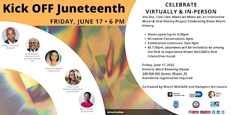 Juneteenth #CreativeConversation and Celebration at the Ward Rooming House primary image