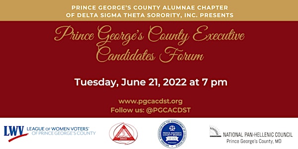 Prince George's Co., Md. County Executive Candidates Forum