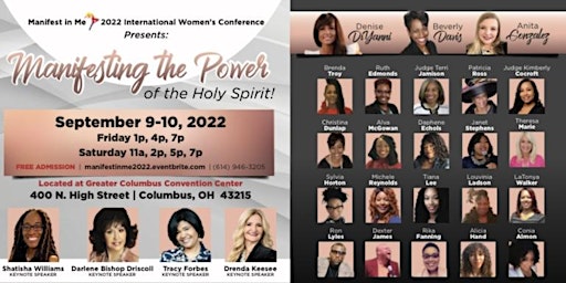 Manifest in Me 2022 presents "Manifesting the Power of the Holy Spirit"