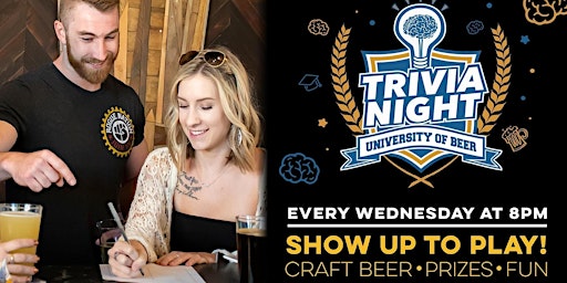 Trivia Night | University of Beer - Roseville primary image