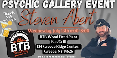 Steven Albert: Psychic Gallery Event - BTB Wood Fired Pizza Bar & Grill tickets