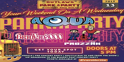 Outlaws Park & Party Buses to Summer Rewind Ft AQUA & BRANVAN3000 & PROZZAK