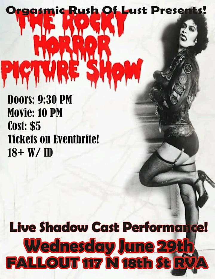 Rocky Horror Picture Show Presented by Orgasmic Rush Of Lust image