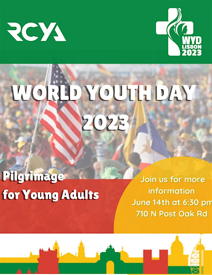World Youth Day Lisbon 2023 Info session at Post Oak image