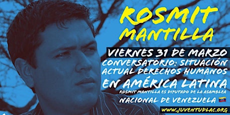 Imagen principal de Conversatorio Derechos Humanos con el Diputado Rosmit Mantilla de Venezuela