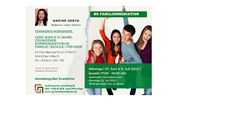 Hauptbild für Terrassen-Workshop: Cool Kids 9-14: Gelingende Kommunikation Familie&Schule