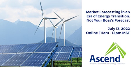 Market Forecasting in an Era of Energy Transition tickets