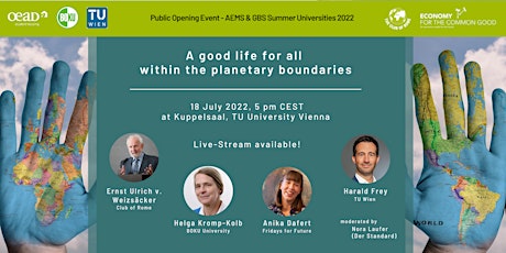 A good life for all within the planetary boundaries tickets