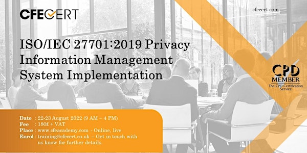 ISO/IEC 277012019 Privacy Information Management System Implementation-₤180