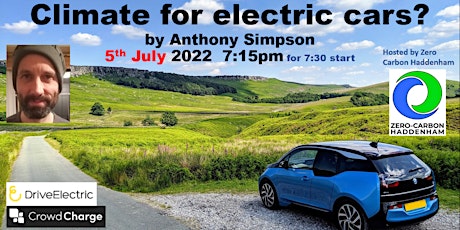 CLIMATE FOR ELECTRIC CARS (via Zoom) hosted by Zero Carbon Haddenham bilhetes