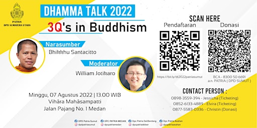 Dhammatalk 2022 - 3Q's In Buddhism
