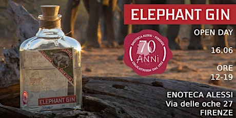 Immagine principale di Elephant Gin Open Day, degustazione GRATUITA. 16 giugno, ore 12/19 