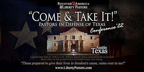 Recover America & Liberty Pastors Conference - Austin, TX tickets