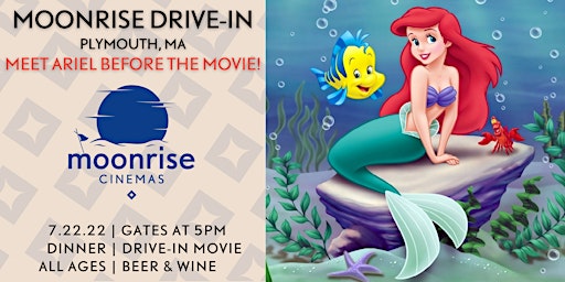 The Little Mermaid at Moonrise: the Plymouth Drive-in