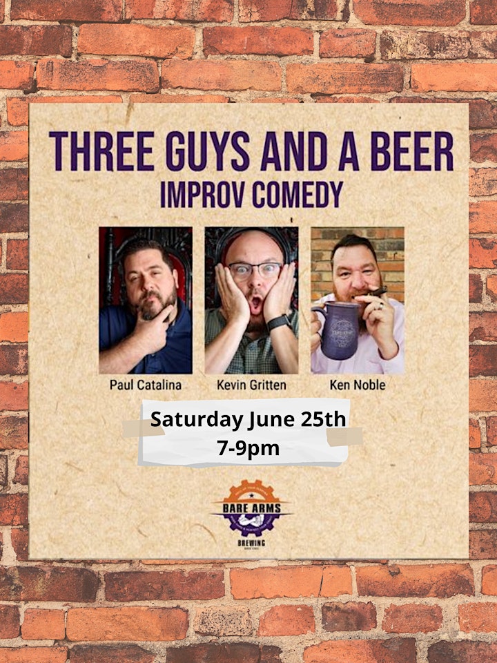 Three Guys and a Beer Comedy Special image