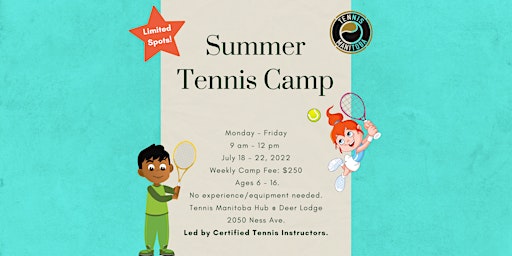 Summer Tennis Camp for Kids and Teens