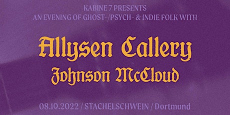 Allysen Callery & Johnson McCloud Live im Stachelschwein Tickets
