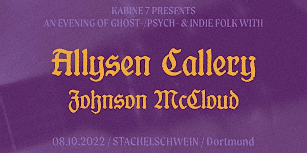 Allysen Callery & Johnson McCloud Live im Stachelschwein