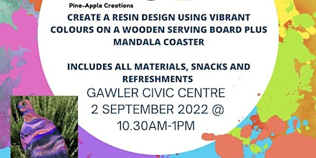 Resin art workshop for beginners (GAWLER) 18 and over