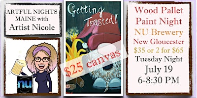 Paint Night "Getting Toasted Gnome" at NU Brewery, New Gloucester