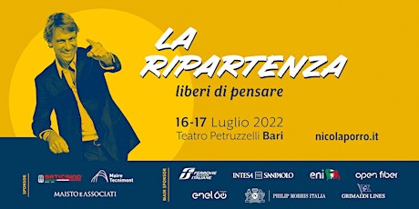 La Ripartenza 2022 @ Bari • Domenica 17 Luglio - Sessione Mattina biglietti