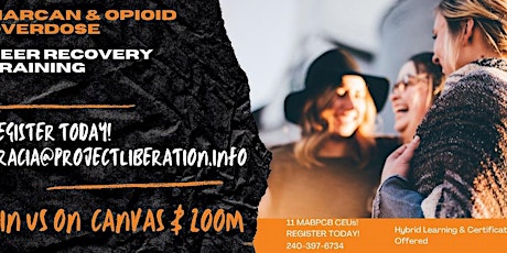 Peer Naloxone Training & Opioid Overdose tickets