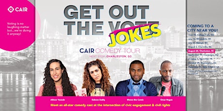 CAIR Presents: Get Out the Jokes Comedy Tour (Charleston, SC) tickets
