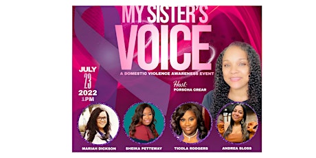 My Sister's Voice-A Domestic Violence Awareness Event tickets