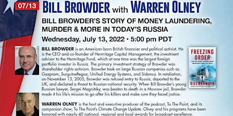 Bill Browder’s Story of Money Laundering, Murder &  More In Today’s Russia biglietti
