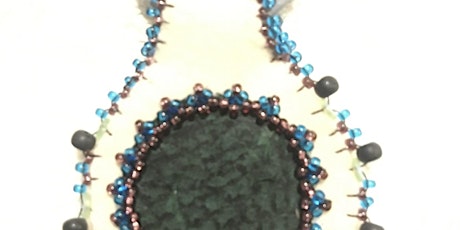 Fish skin leather beaded keychain with Karen Wright-Fraser tickets