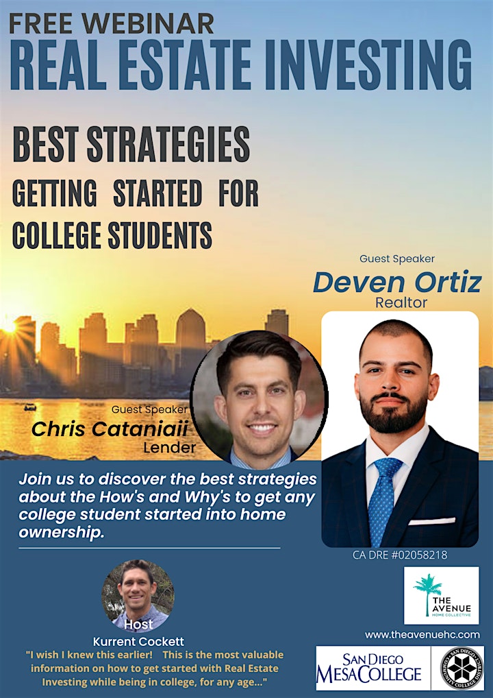 Free Webinar: Real Estate Investing - Getting Started - College Students image