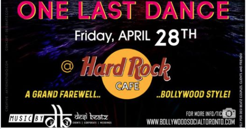 ONE LAST DANCE @ Hard Rock Cafe Toronto 