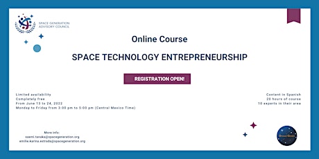 Emprendimiento en tecnología espacial. (Space Technology Entrepreneurship) entradas