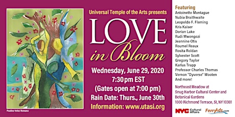 Universal Temple of the Arts Presents: Love In Bloom tickets