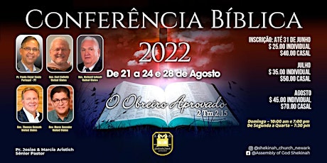 CONFERÊNCIA BÍBLICA 2022 tickets