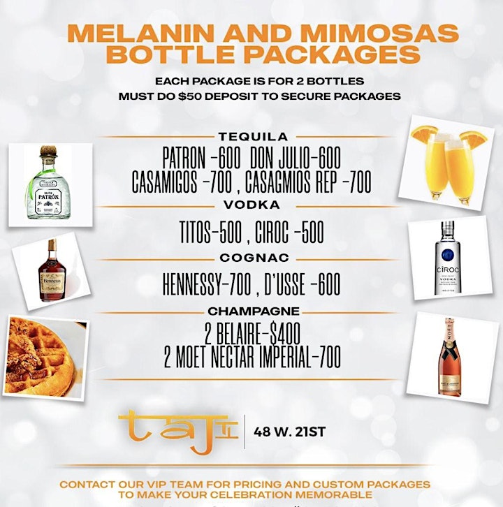 Melanin & Mimosas Brunch Party At TAJ NYC image