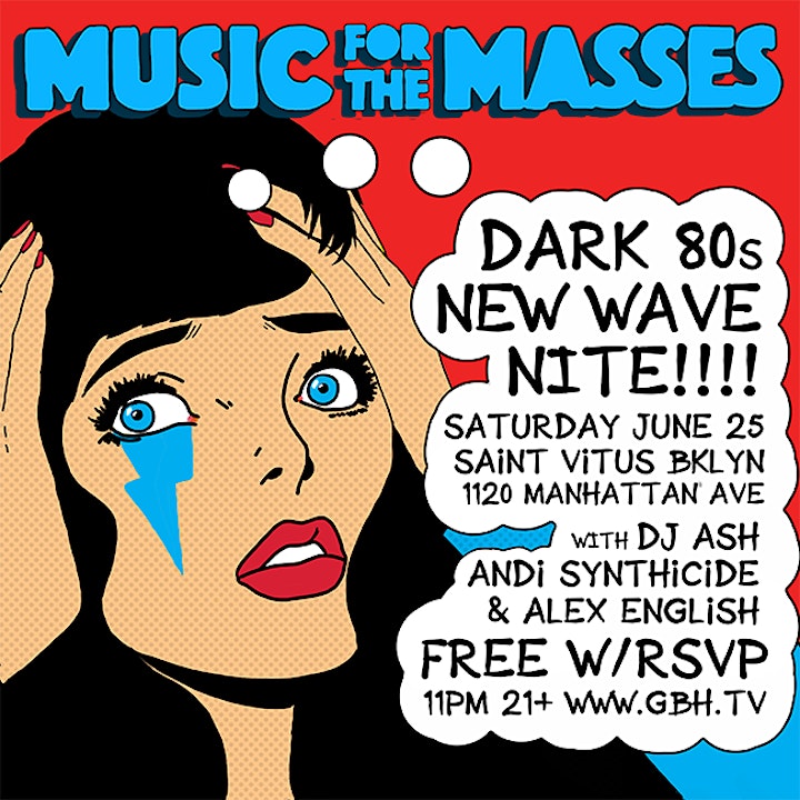 MUSIC FOR THE MASSES [DARK '80s NEW WAVE NITE] image