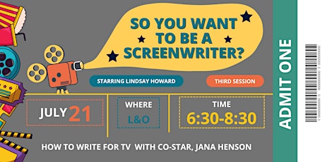 Workshop: So You Want to be a Screenwriter? tickets